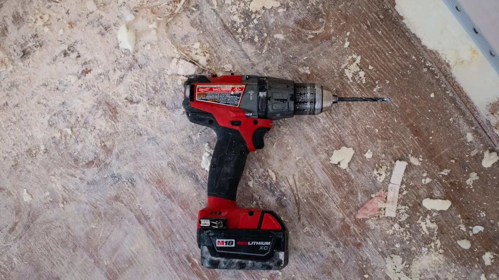 Handyman using a power drill during a home repair project
